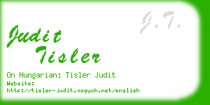judit tisler business card